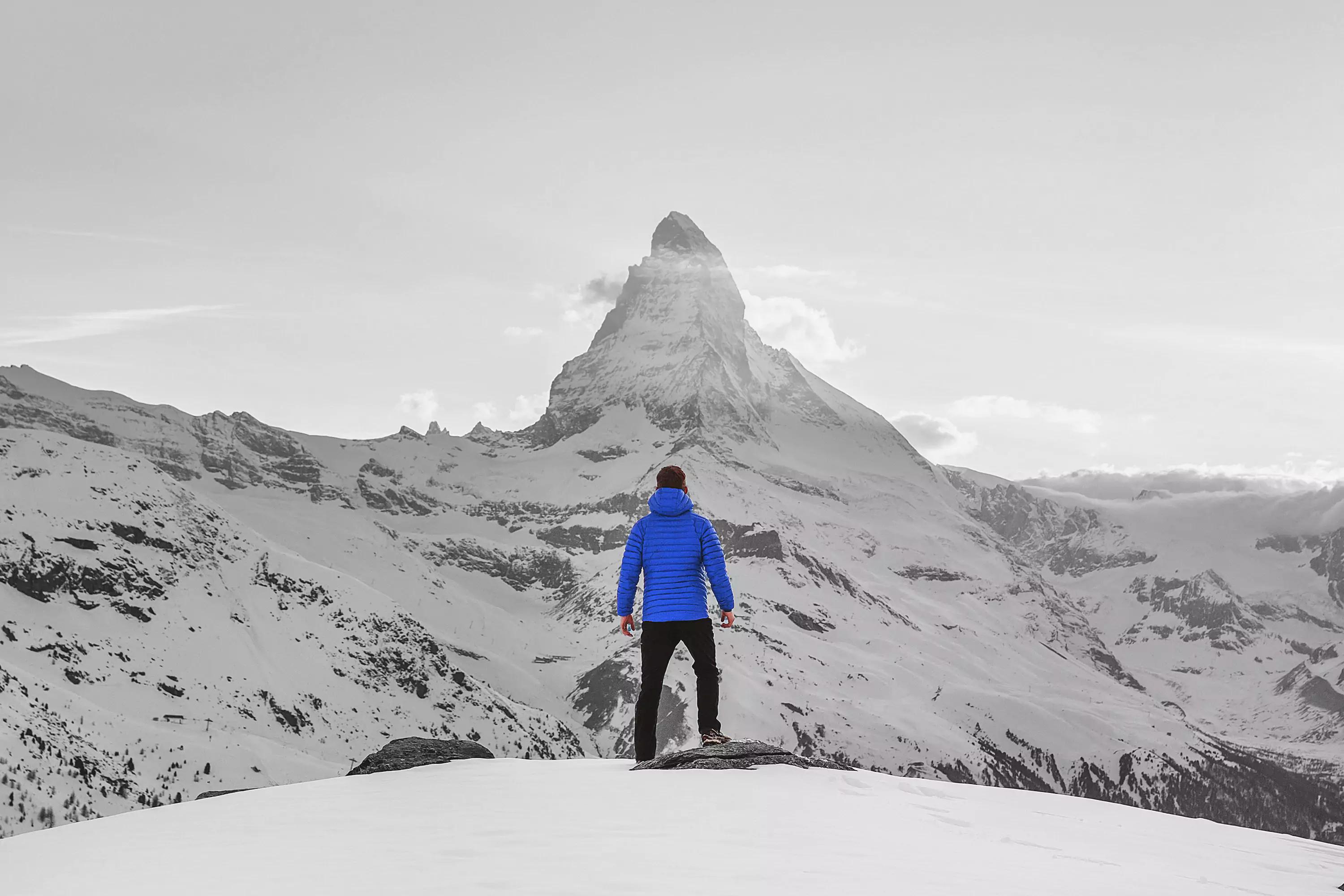 Man on a mountain